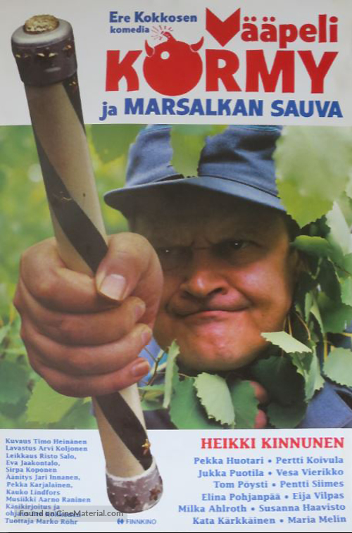 V&auml;&auml;peli K&ouml;rmy ja marsalkan sauva - Finnish Movie Poster