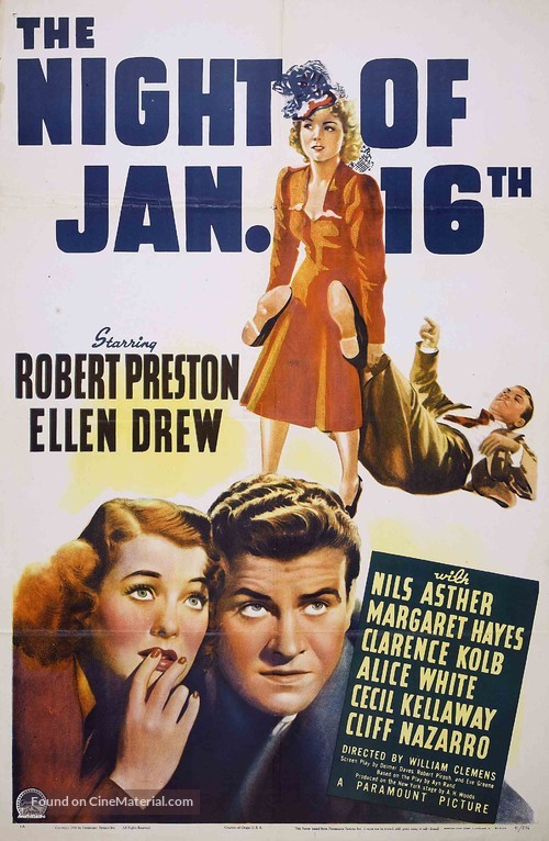 Night of January 16th - Movie Poster