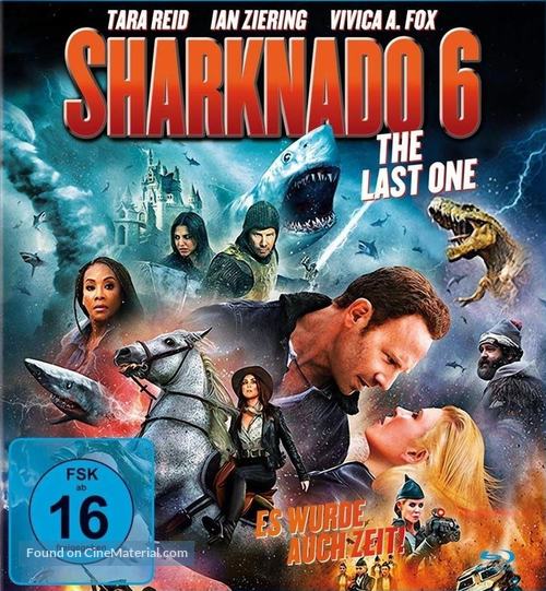 The Last Sharknado: It&#039;s About Time - German Blu-Ray movie cover