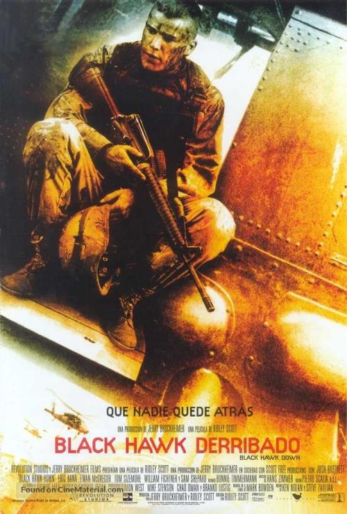 Black Hawk Down - Spanish Movie Poster