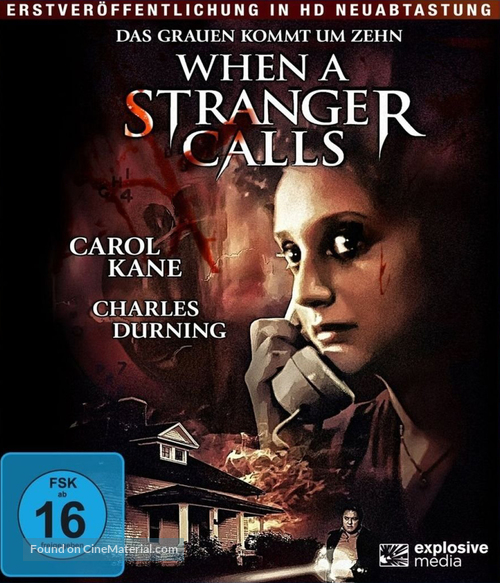 When a Stranger Calls - German Blu-Ray movie cover