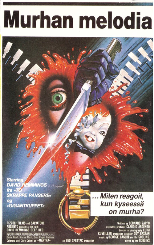 Profondo rosso - Finnish VHS movie cover