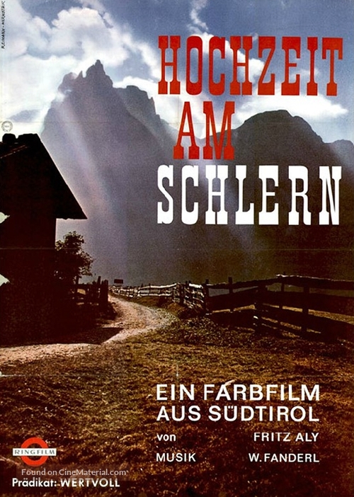 Hochzeit am Schlern - German Movie Poster