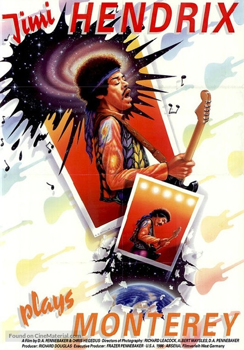 Jimi Plays Monterey - German Movie Poster