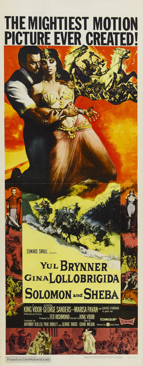 Solomon and Sheba - Movie Poster