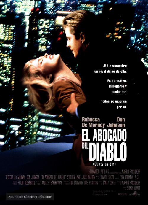 Guilty as Sin - Spanish Movie Poster