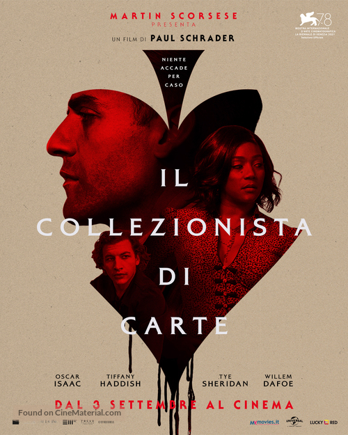 The Card Counter - Italian Movie Poster