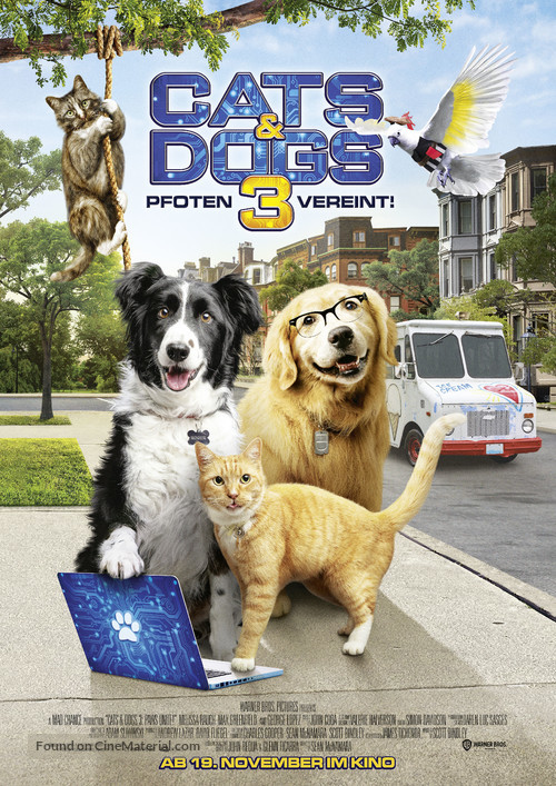 Cats &amp; Dogs 3: Paws Unite - German Movie Poster