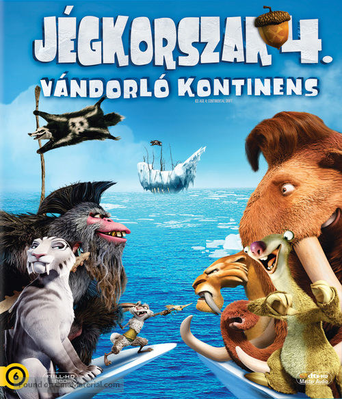 Ice Age: Continental Drift - Hungarian Blu-Ray movie cover