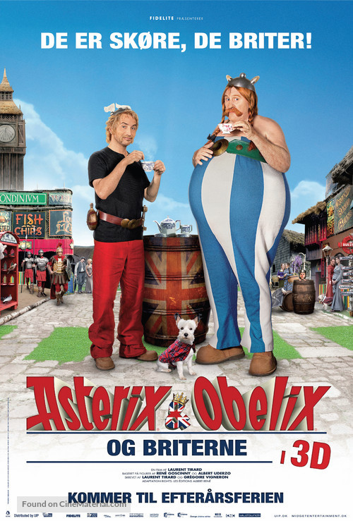 Ast&eacute;rix et Ob&eacute;lix: Au Service de Sa Majest&eacute; - Danish Movie Poster