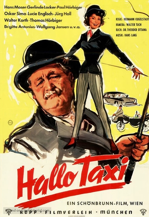 Hallo Taxi - German Movie Poster