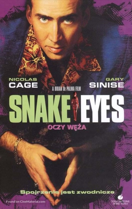Snake Eyes - Polish VHS movie cover