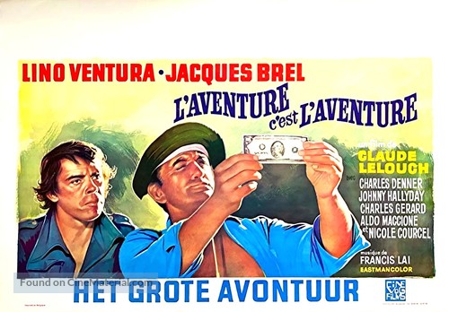 Aventure, c&#039;est l&#039;aventure, L&#039; - Belgian Movie Poster