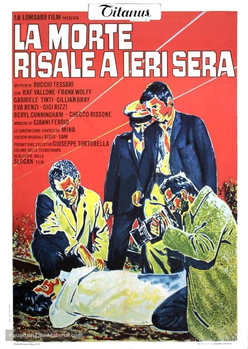 La morte risale a ieri sera - Italian Movie Poster