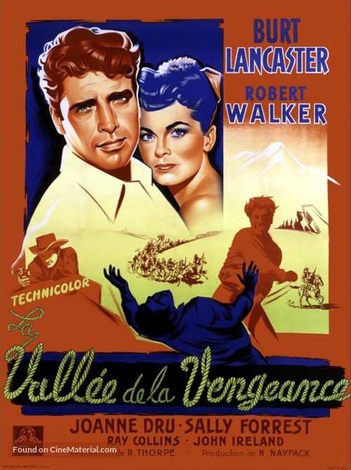 Vengeance Valley - French Movie Poster