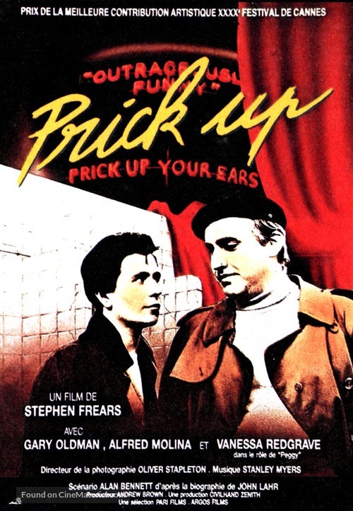 Prick Up Your Ears - French Movie Poster