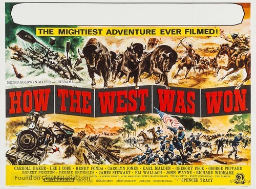 How the West Was Won - British Movie Poster