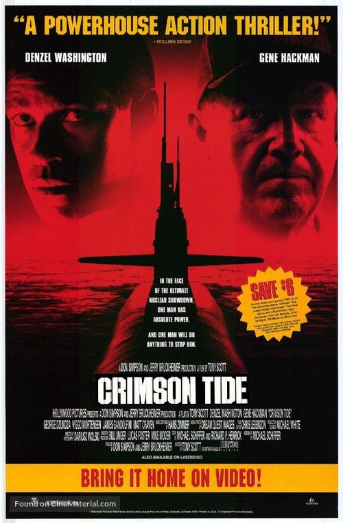 Crimson Tide - Video release movie poster