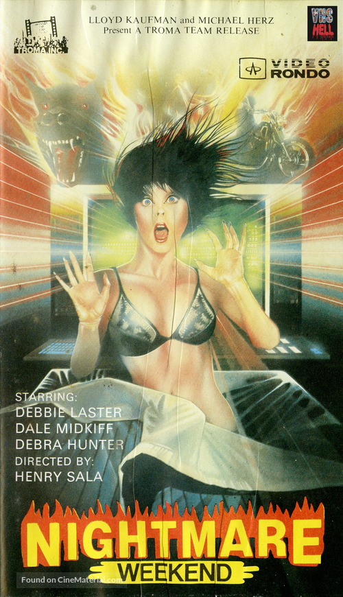 Nightmare Weekend - Polish VHS movie cover