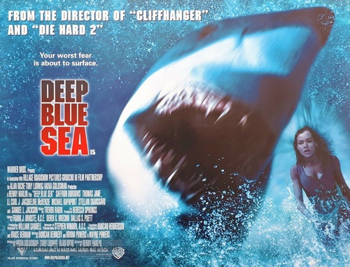 Deep Blue Sea - British Movie Poster