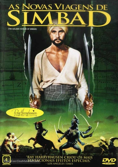 The Golden Voyage of Sinbad - Brazilian Movie Cover