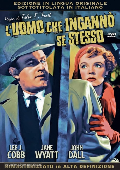 The Man Who Cheated Himself - Italian DVD movie cover