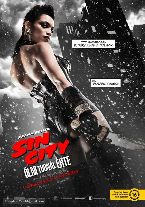 Sin City: A Dame to Kill For - Hungarian Movie Poster