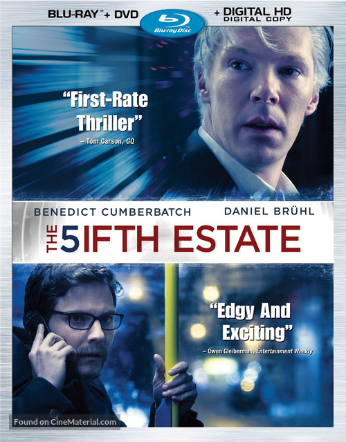 The Fifth Estate - Blu-Ray movie cover