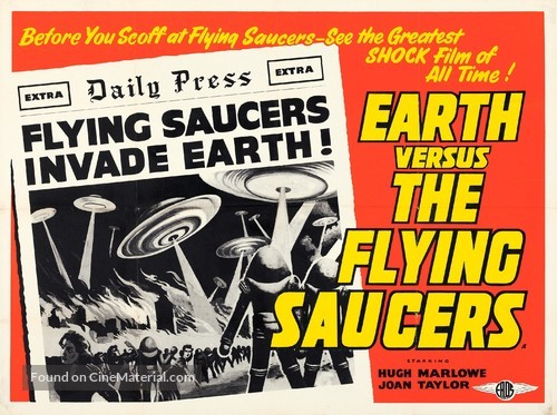 Earth vs. the Flying Saucers - British Movie Poster