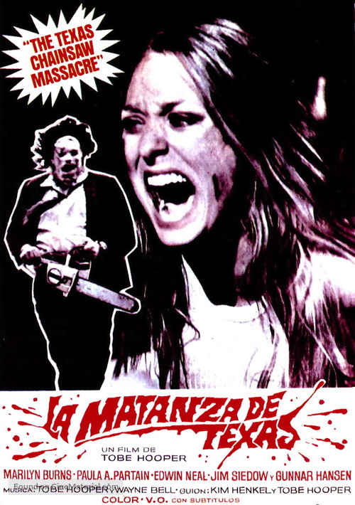 The Texas Chain Saw Massacre - Spanish Movie Poster