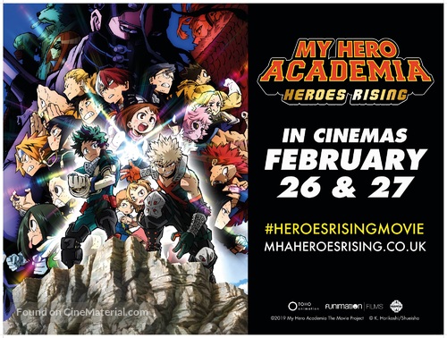 My Hero Academia - Boku no h&icirc;r&ocirc; akademia THE MOVIE - Heroes: Rising - H&icirc;r&ocirc;zu: Raijingu - British Movie Poster