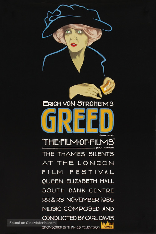 Greed - British Movie Poster