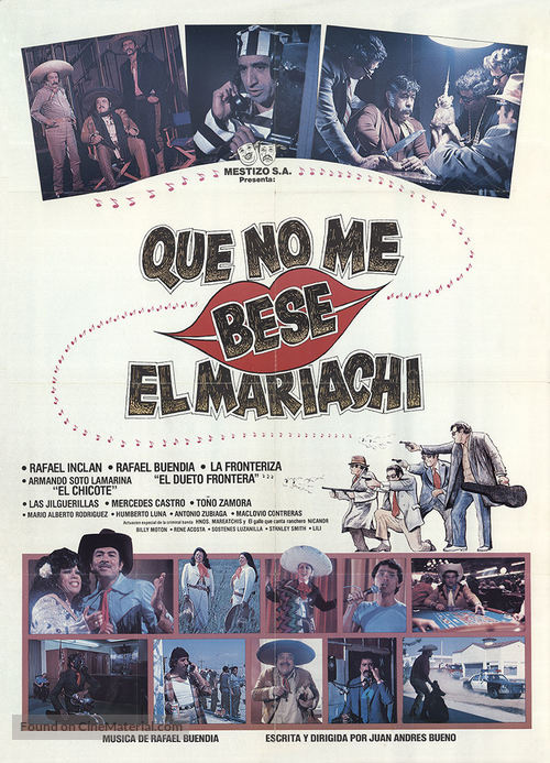 Que no me bese el mariachi - Mexican Movie Poster