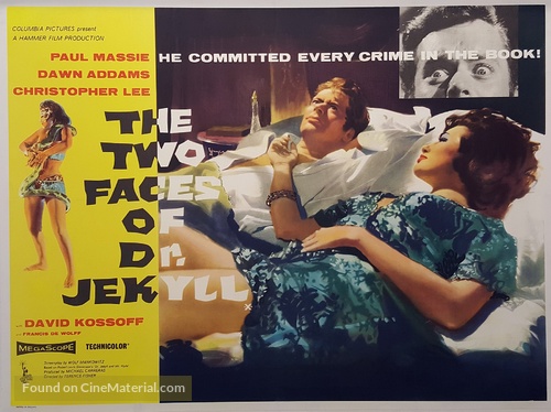 The Two Faces of Dr. Jekyll - British Movie Poster