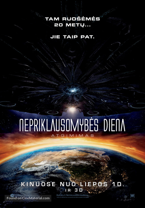 Independence Day: Resurgence - Lithuanian Movie Poster
