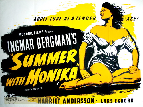 Sommaren med Monika - British Movie Poster
