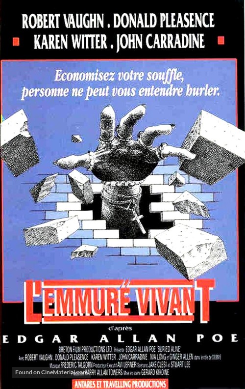 Buried Alive - French VHS movie cover