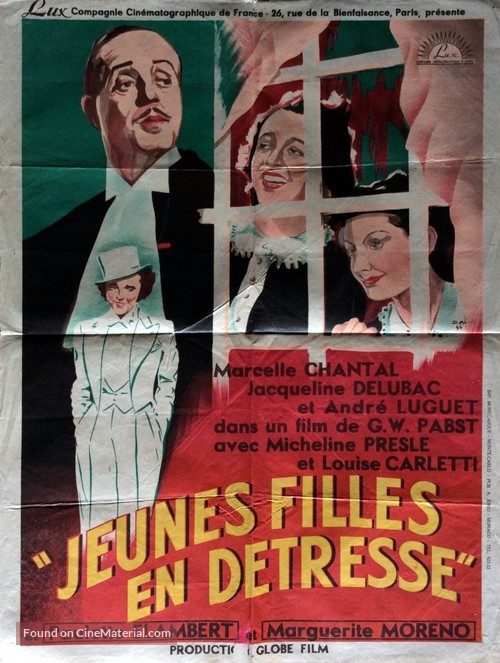 Jeunes filles en d&eacute;tresse - French Movie Poster