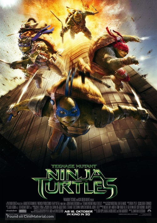 Teenage Mutant Ninja Turtles - German Movie Poster