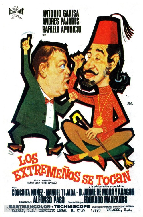 Los extreme&ntilde;os se tocan - Spanish Movie Poster