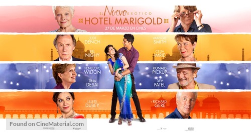 The Second Best Exotic Marigold Hotel - Spanish Movie Poster