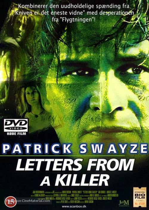 Letters from a Killer - Danish DVD movie cover
