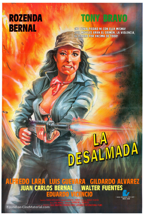 La desalmada - Mexican Movie Poster