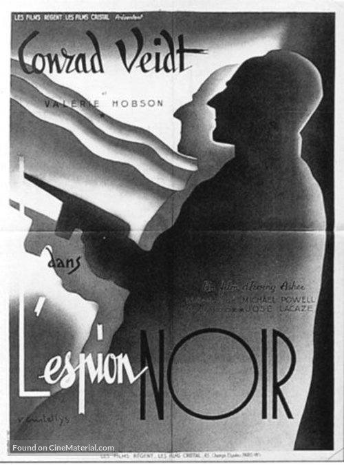 The Spy in Black - French Movie Poster