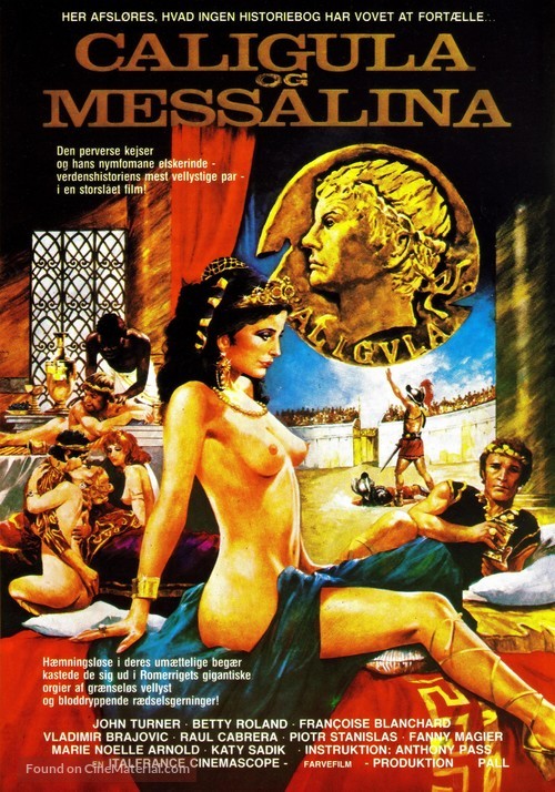 Caligula et Messaline - Danish Movie Poster