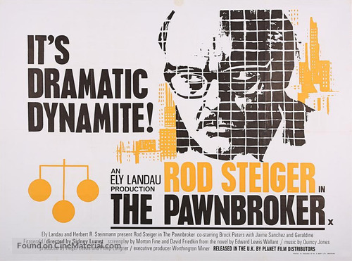 The Pawnbroker - British Movie Poster