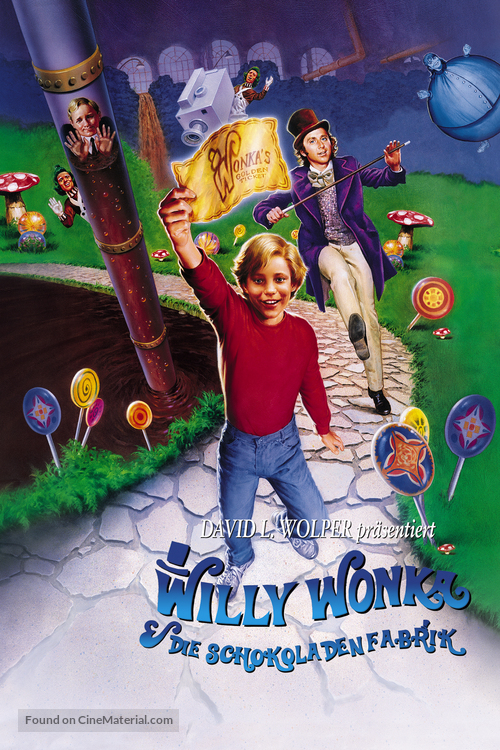 Willy Wonka &amp; the Chocolate Factory - German DVD movie cover