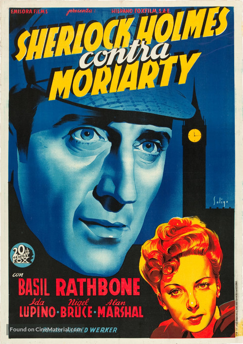The Adventures of Sherlock Holmes - Spanish Movie Poster
