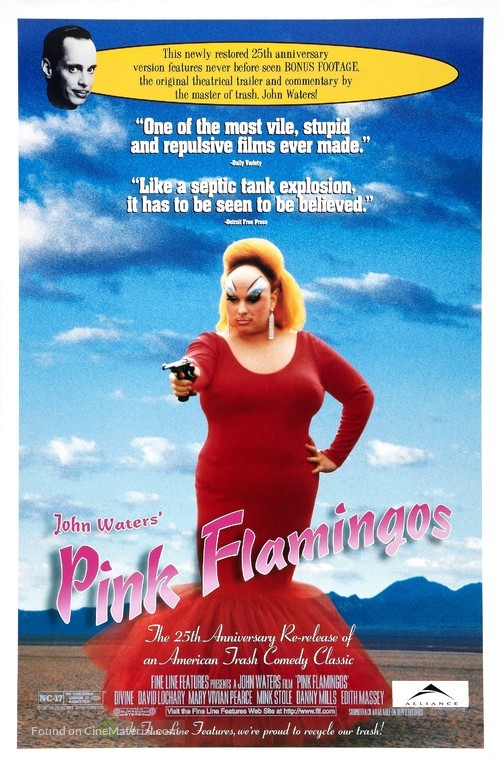 Pink Flamingos - Canadian Re-release movie poster