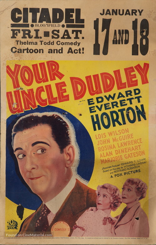Your Uncle Dudley - Movie Poster